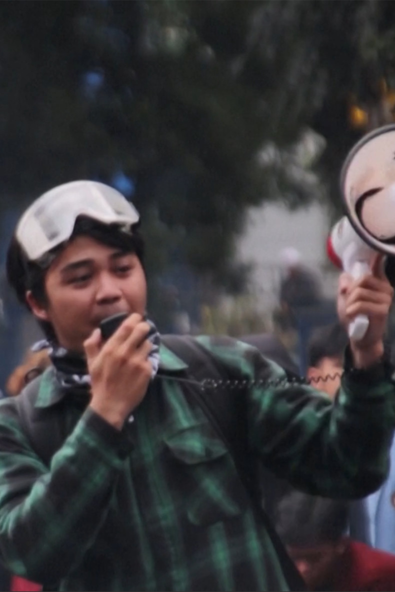 Indonesian students protest against fuel costs, government policies