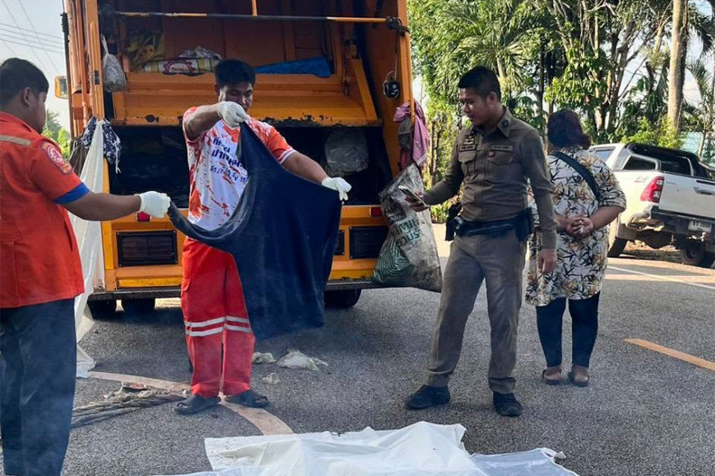 Tattooed young woman’s body found in trash in Rayong