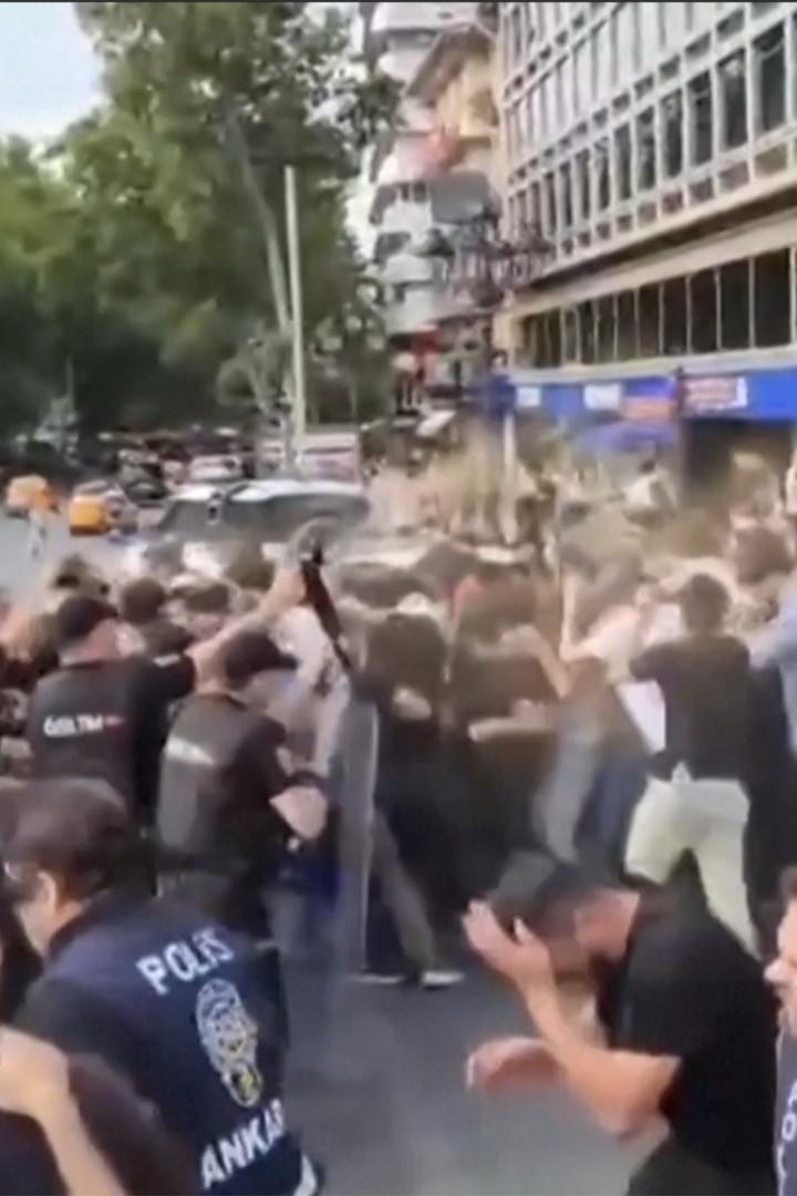 More than 100 detained as leftist groups hold anti-NATO protests in Turkey