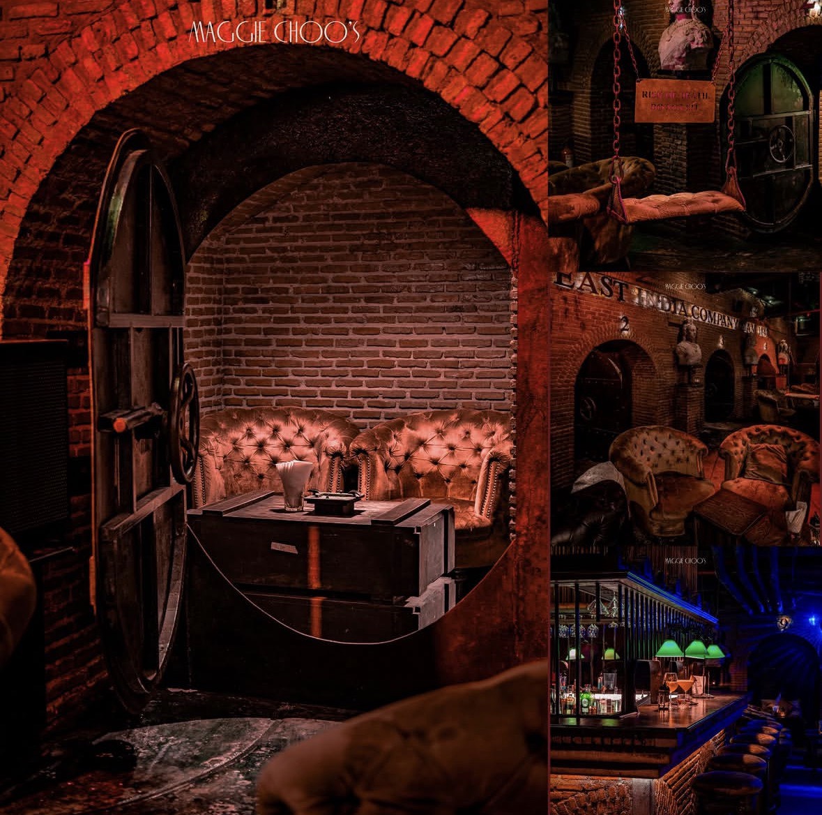Interior of Maggie Choo's, including the 'safe' seating. (Photo: Maggie Choo's)