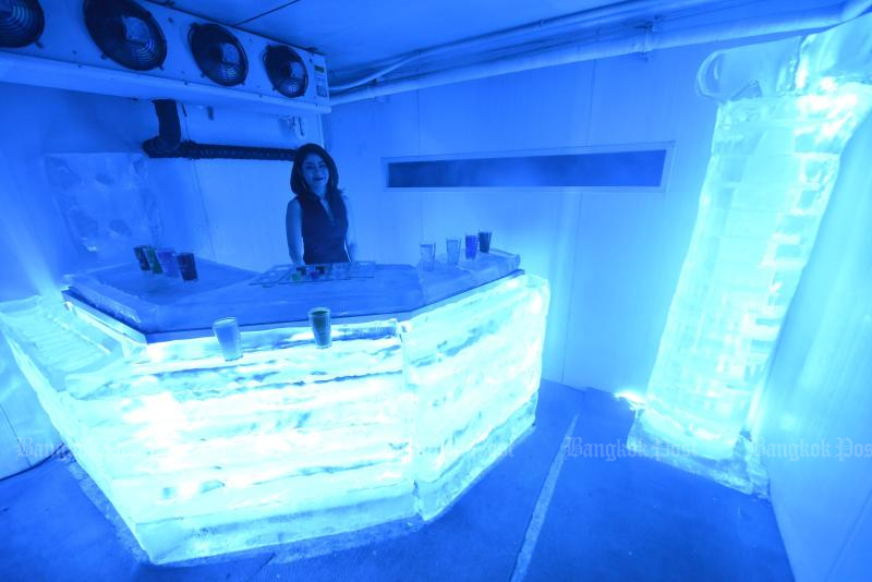 The Ice Bar at the Titanium Club. (Photo: Pang Songthamniti)