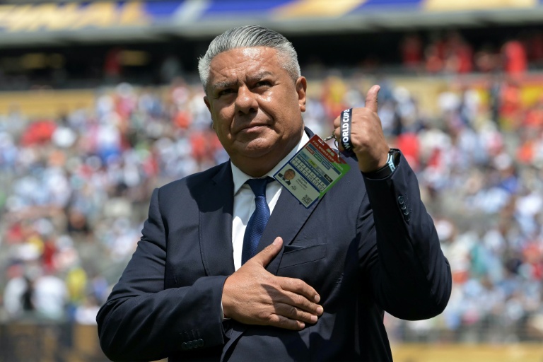 The Argentine Football Association says its president Claudio Tapia was not detained at a US airport following the 2026 World Cup. (Photo: AFP)