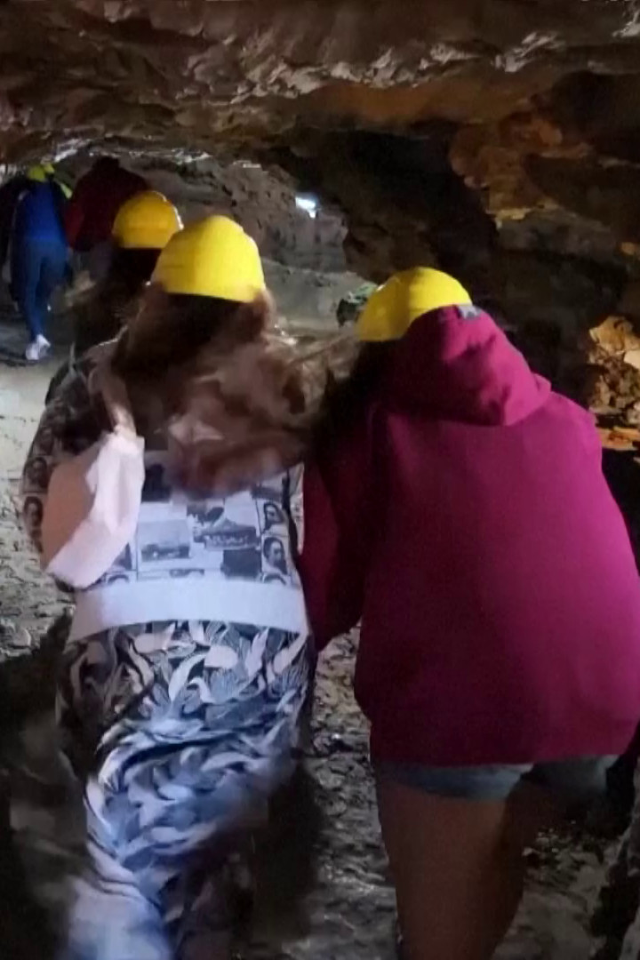 Tourists seek refuge from heat in Bosnia's UNESCO-listed 'wind cave'