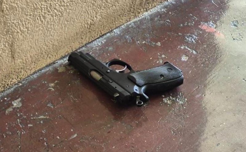 The CZ75 9mm semi-automatic pistol used by a teenage student to carry out a shooting spree at Debsirin Nonthaburi School on Aug 7 was legally registered to the suspect's grandfather and is a model widely distributed through the government's "welfare gun" programme. (Photo supplied)
