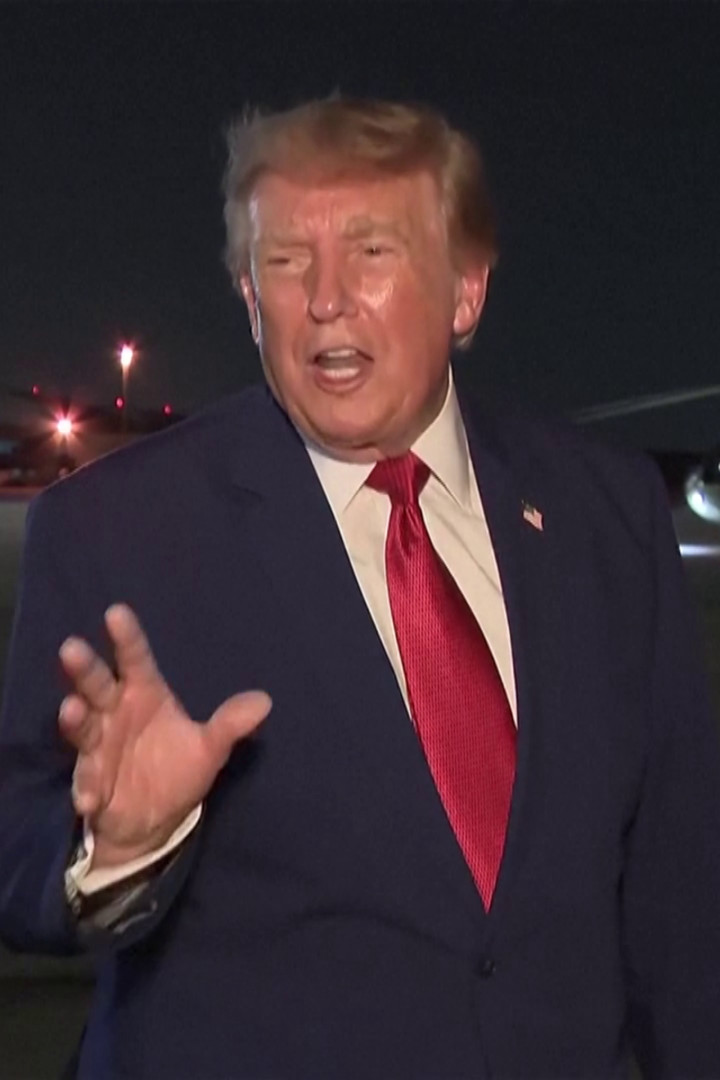 Trump says his plane faced 'greater risk' in flight change