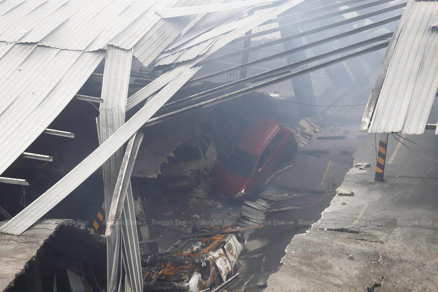 Fierce fire ravages Bangkok’s Klongthom Center