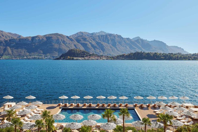 A view of Lake Como’s western shore from the floating pool deck of The Lake Como EDITION hotel, Italy. (Photos: Sansiri Capital)