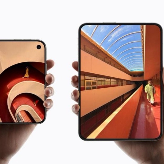 New iPhone enters the fold … literally