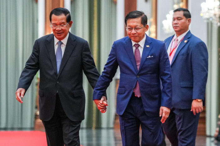 Cambodia gives Myanmar post-coup leader red-carpet reception