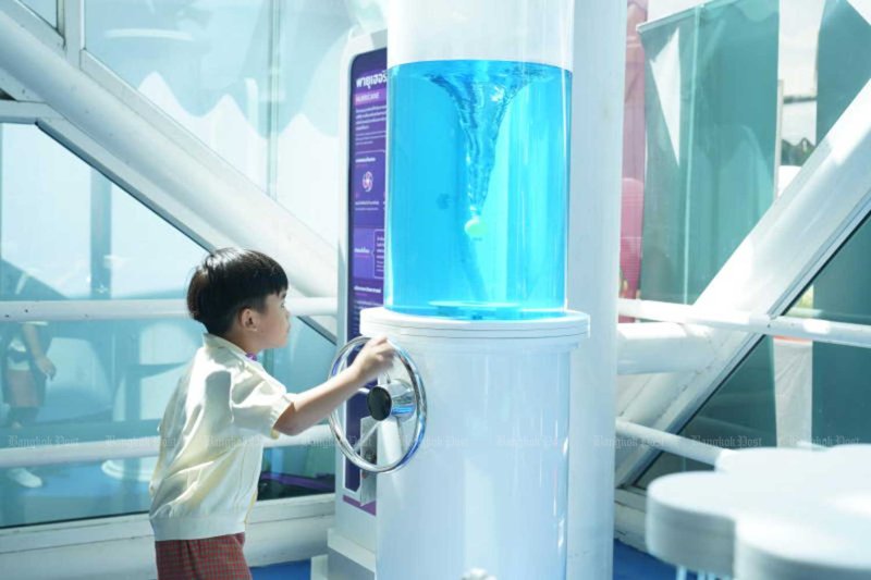 A boy visits the Center for Science Learning Promotion and Development in Bangkok in May. Wisuttipong Rodpai