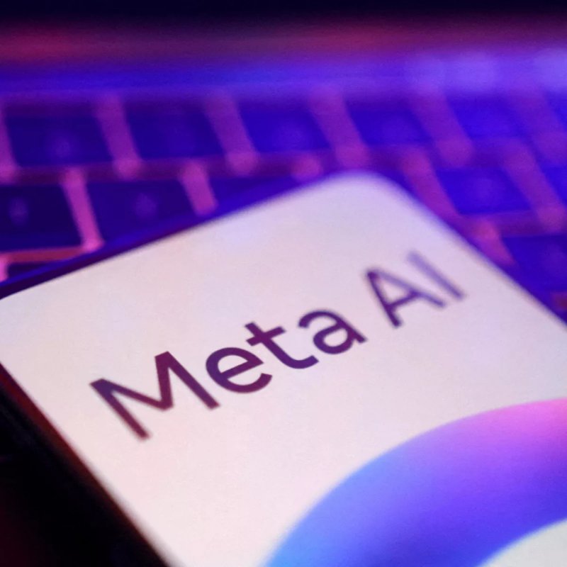 The Meta AI logo is displayed on a smartphone screen in this photo illustration. (Photo: Reuters)