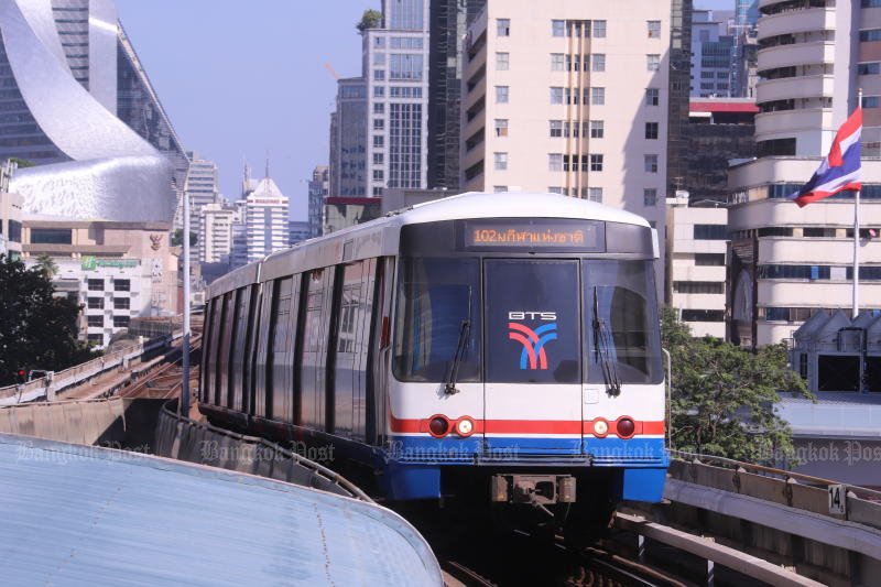A BTS skytrain. (Bangkok Post)