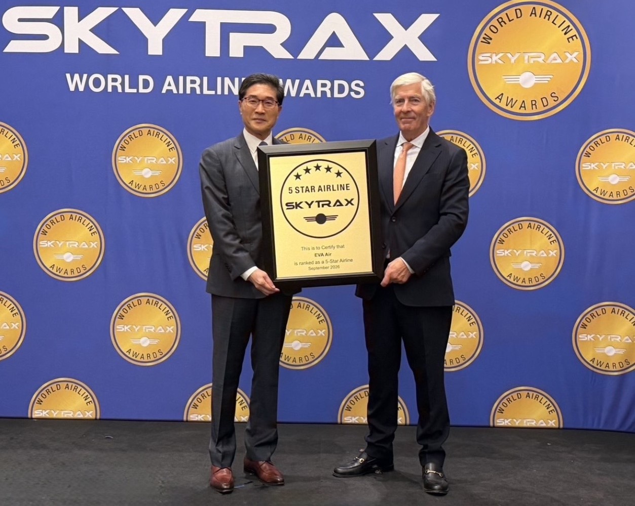 EVA Air Wins Three No. 1 SKYTRAX Awards and 11th Consecutive 5-Star Rating