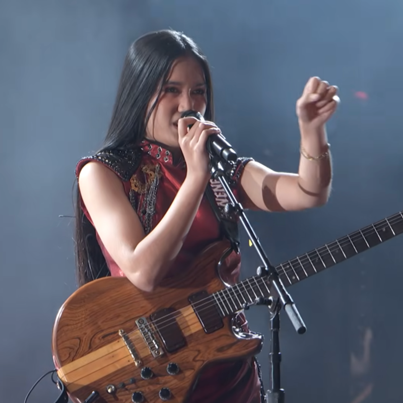 Nene Royal, 16, rocks the AGT final with 'Seven Nation Army' on Sept 23, 2026. (Photo: AGT)