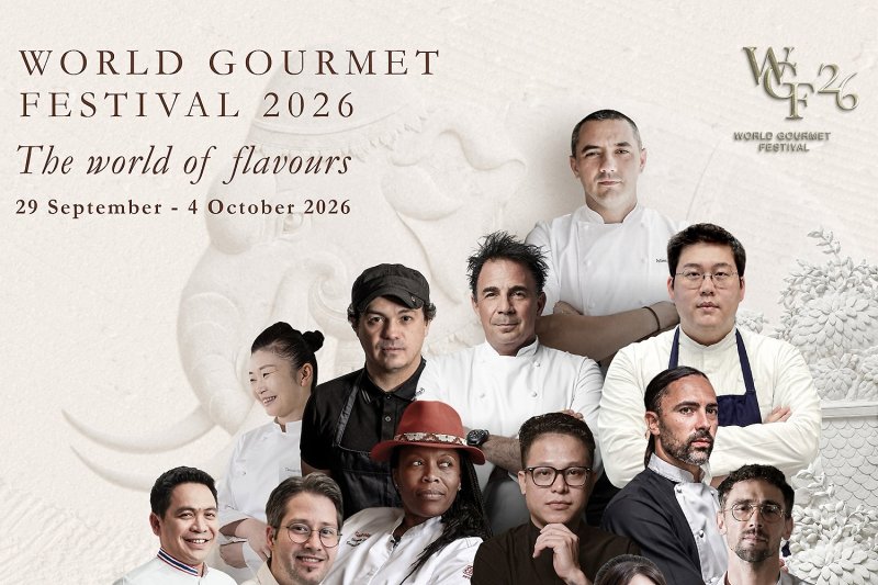 The 26th World Gourmet Festival takes place at the Anantara Siam Bangkok Hotel from Sept 29 to Oct 4, 2026.