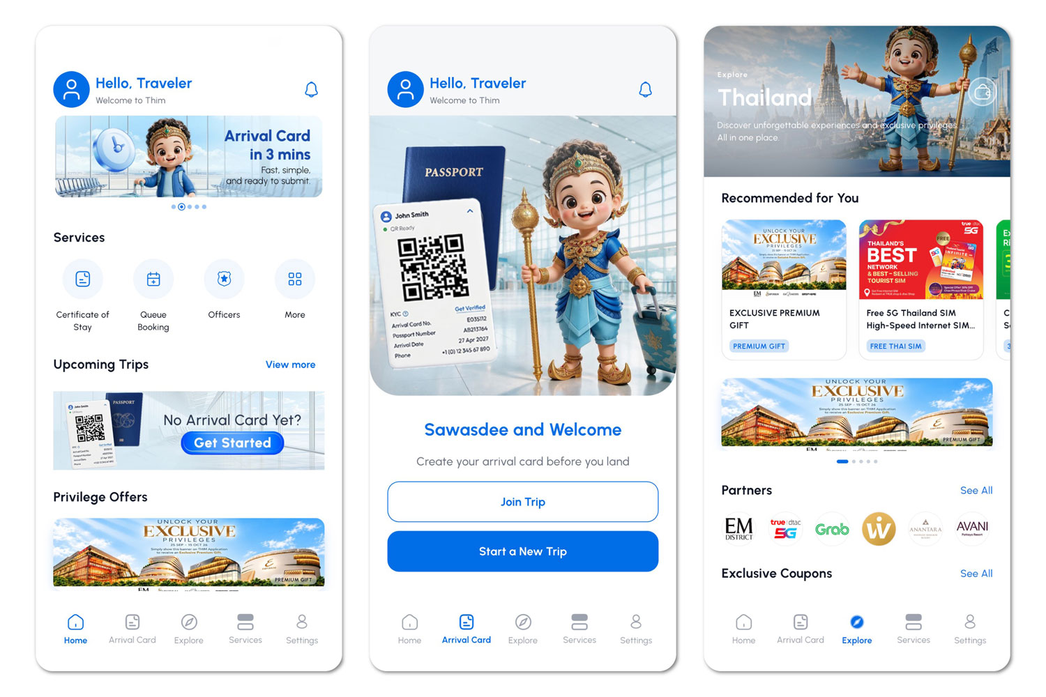 Foreign visitors to Thailand will have easier access to immigration and travel services through the newly launched Thai Immigration (THIM) Application, says Pol Lt Gen Panumas Boonyalug, Immigration Bureau commissioner. 