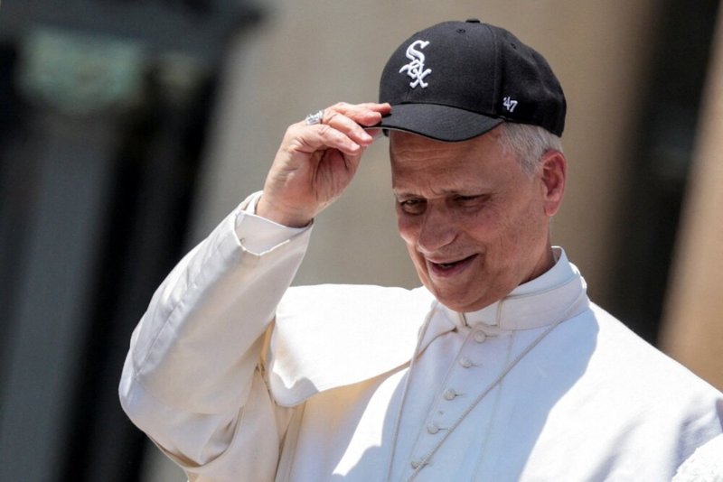 Pope Leo XIV wears a Chicago White Sox baseball cap during his weekly general audience in St Peter’s Square at the Vatican on June 11, 2025. (Photo: Reuters)