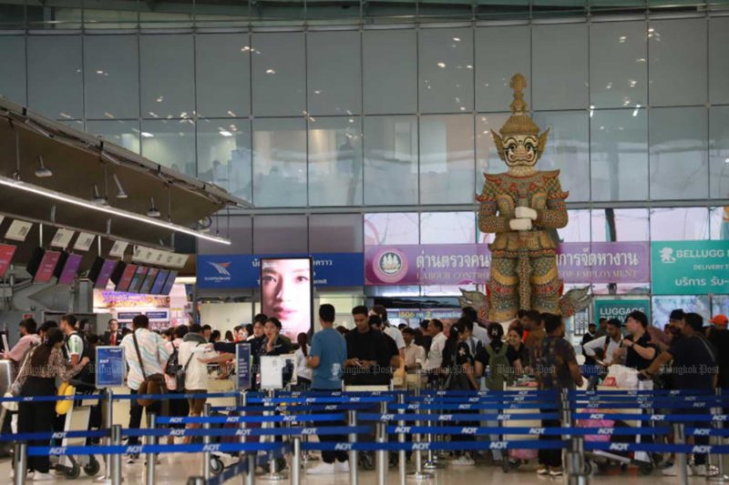Suvarnabhumi airport, Samut Prakan province.
