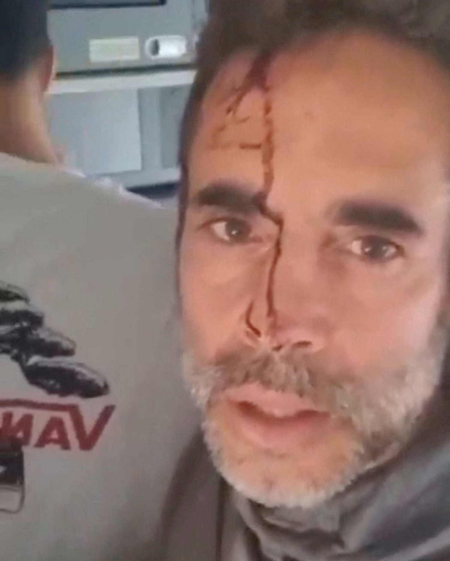 A screen grab from a social media video shows a man speaking onboard a flydubai aircraft that was diverted to Saudi Arabia after transmitting emergency signals. (Photo: Reuters)