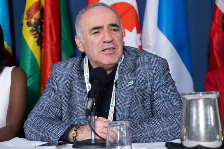 In 2016, Garry Kasparov co-founded the Free Russia Forum, which advocates support for the Ukrainian military. (Photo: AFP)