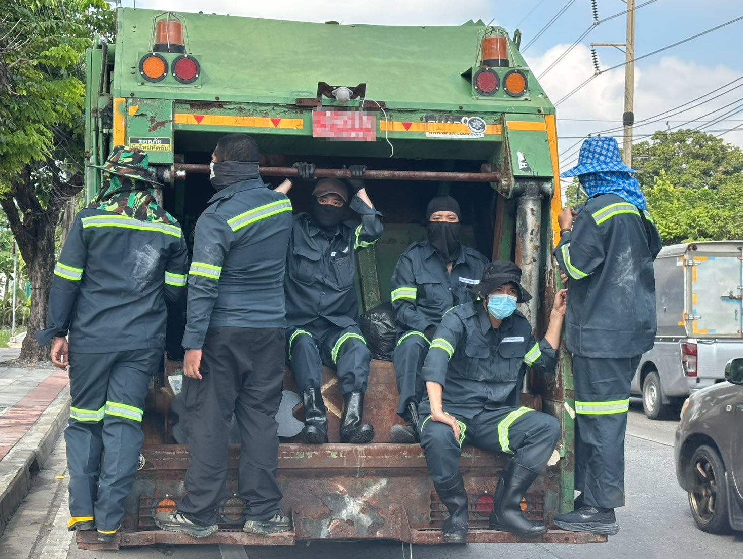 Officers and their ride, ready to blend into the neighbourhood. (Photo: Wassayos Ngamkham)