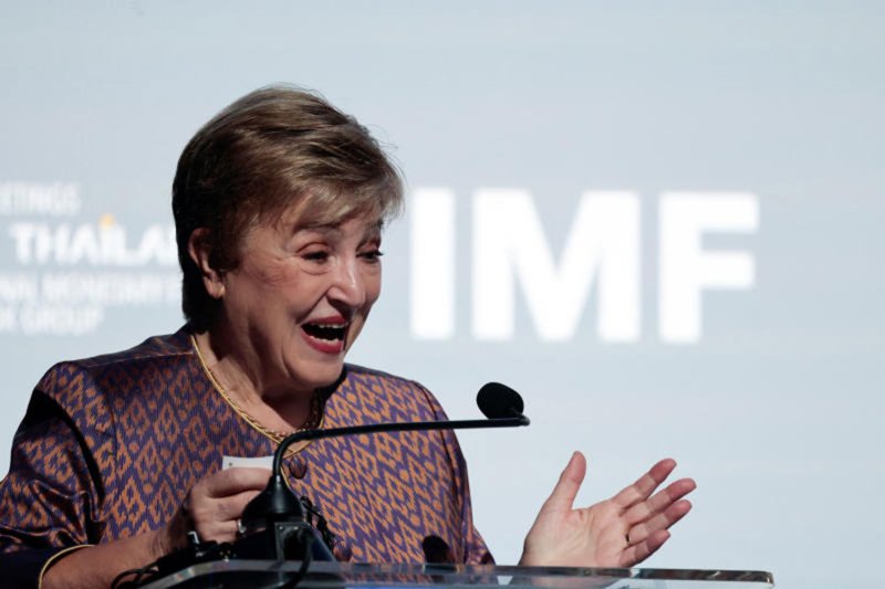 IMF managing director Kristalina Georgieva speaks as she attends the “Asean in a Changing Global Landscape” at the IMF-World Bank 2026 annual meetings at the Queen Sirikit National Convention Center in Bangkok on Wednesday. (Photo: Reuters)