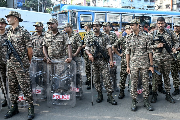 India has launched a clampdown on protests against the revisions of voter rolls, which critics say have disenfranchised millions of people. (Photo: AFP)  