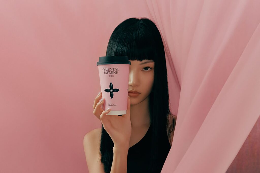 Molly Tea's logo, as appears on the cup, lost the infringement case to Louis Vuitton this past July. (Photo: Molly Tea)