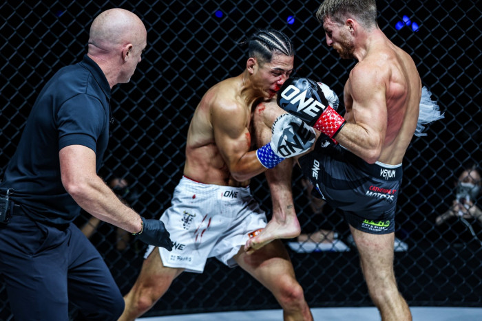 ONE Championship: Akimoto camp alleges illegal knees in Haggerty title ...