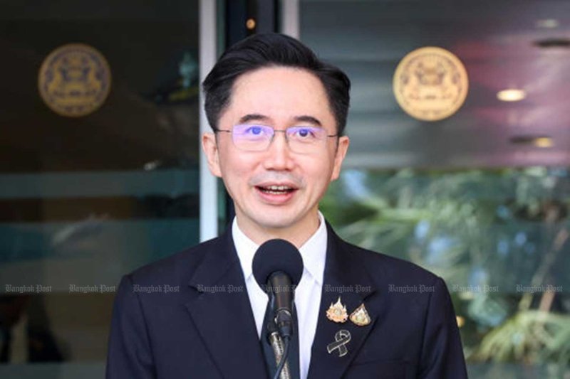 Higher Education, Science, Research and Innovation Minister Yodchanan Wongsawat at Government House on Tuesday. Chanat Katanyu