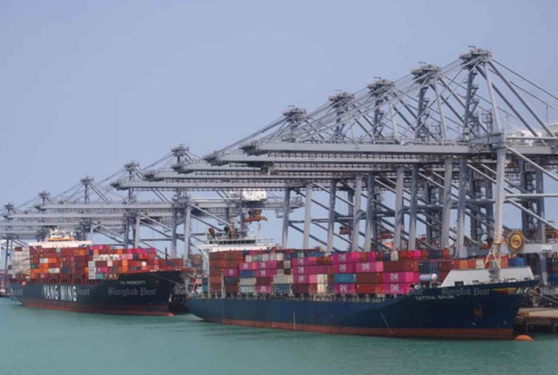 Cargo ships at the Laem Chabang deep-sea port in Chon Buri. (File photo: Nutthawut Wichieanbut)