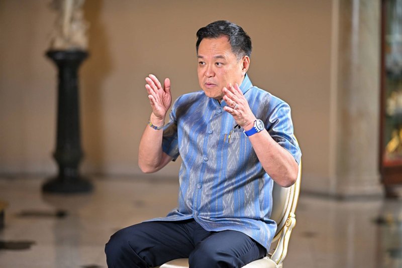 Prime Minister Anutin Charnvirakul speaks on the weekly NBT programme Talk with Anutin’s Cabinet programme on Saturday. (Photo: Royal Thai Government)