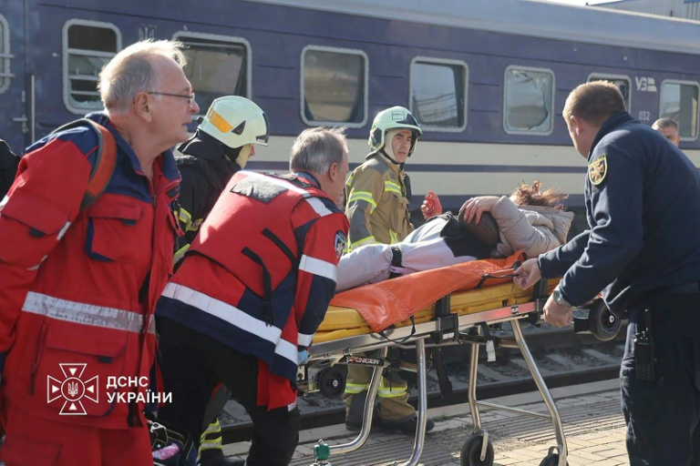 Russia has fired drones on trains across Ukraine since the first days of its 2022 invasion. (Photo: AFP)