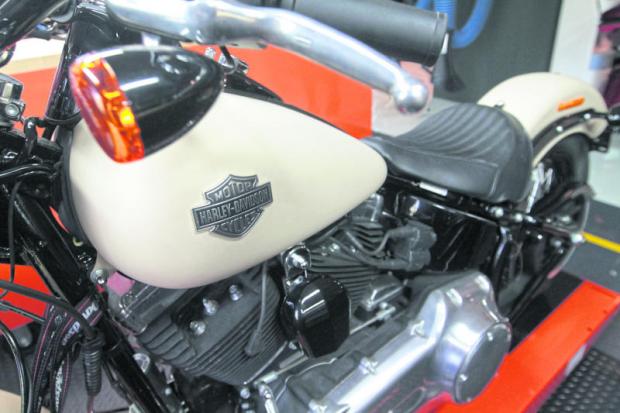 Marc McAllister attends yesterday's opening of Harley-Davidson University Asia-Pacific on Rama III Road in Bangkok.