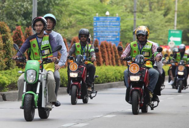 Thammasat's electric motorbikes hit streets