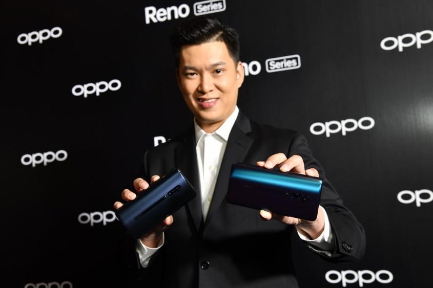 Mr Chanon, here with the new Reno series, says branding is crucial for premium smartphones.