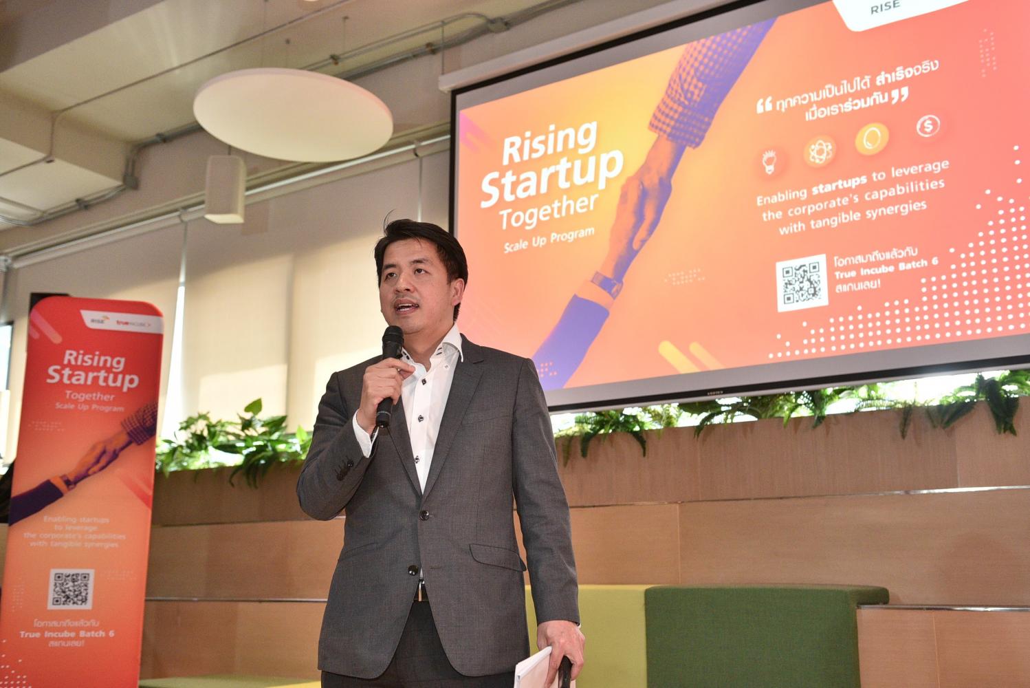 Teerapon Tanomsakyut, chief innovation and sustainability officer of True Corp, says potential startups are a new species of warrior for the digital economy. Teerapon Tanomsakyut, chief innovation and sustainability officer of True Corp, says potential startups are a new species of warrior for the digital economy.