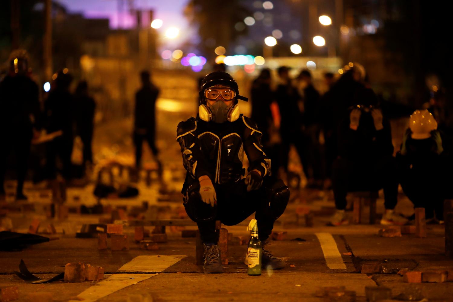 HK protests: Behind the barricade