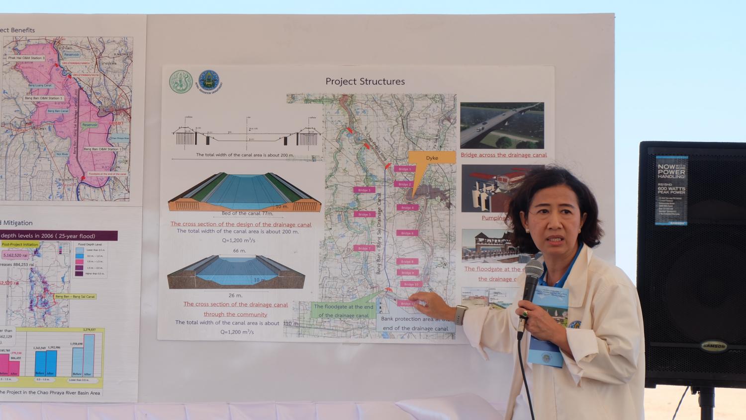 Textbook example: Phattaporn Mekpruksawong, an expert in civil engineering at the RID, says a new diversion canal will help mitigate recurrent flooding in Ayutthaya.