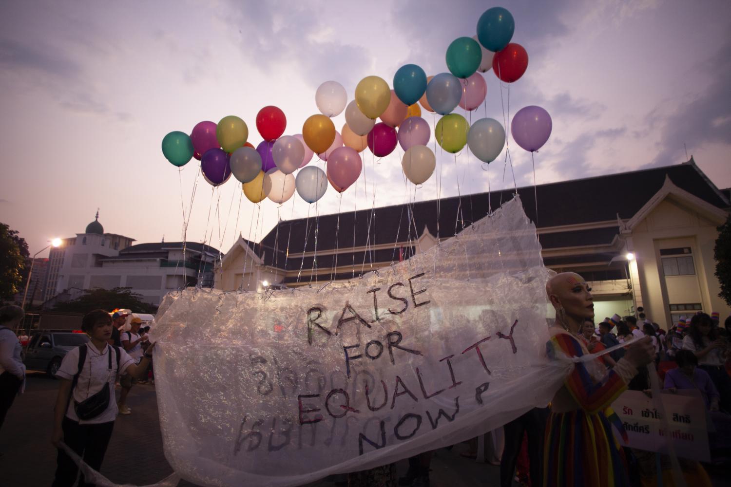 The parade started at Budhastan, which has a long history with Chiang Mai Pride. (Photo: Jetjaras Na Ranong)