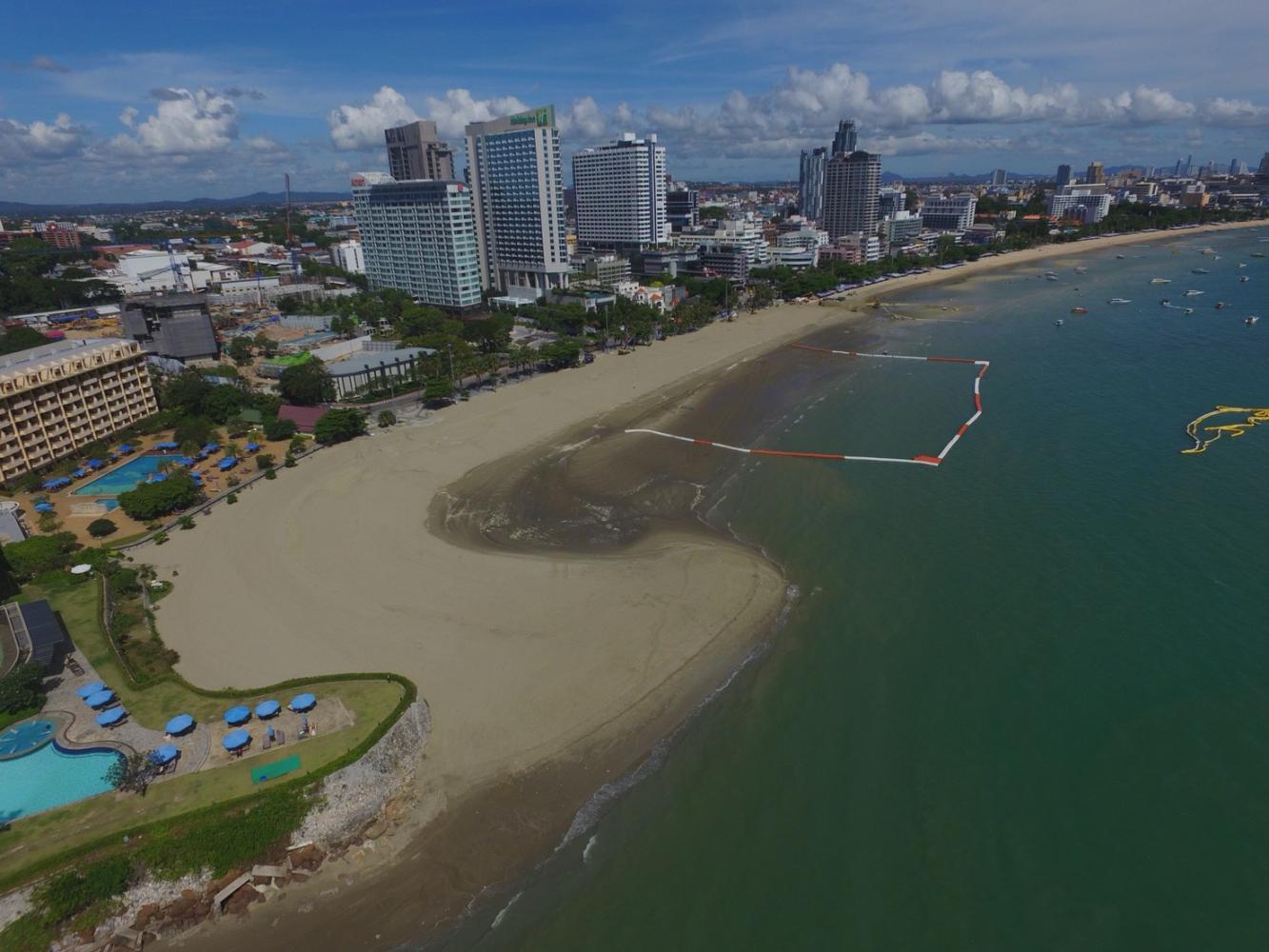 A view of Pattaya City. The REIC says residential construction permits in EEC provinces will likely decline in 2020. (Photo by Chaiyos Phupattanapong)