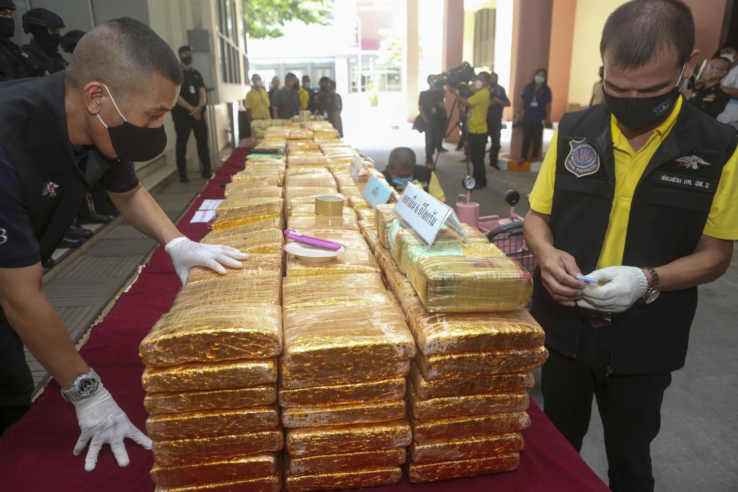 Three major police operations net tonnes of 'ya ba', marijuana