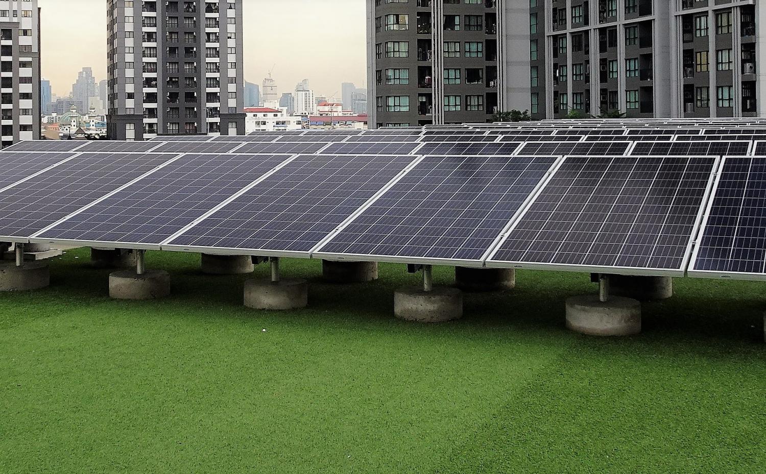 BCPG's rooftop solar panels in Bangkok. The solar rooftop scheme for homeowners encourages people to produce and sell electricity to the state grid.