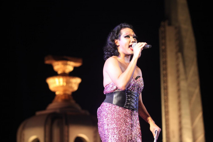 Raising the Pride flag