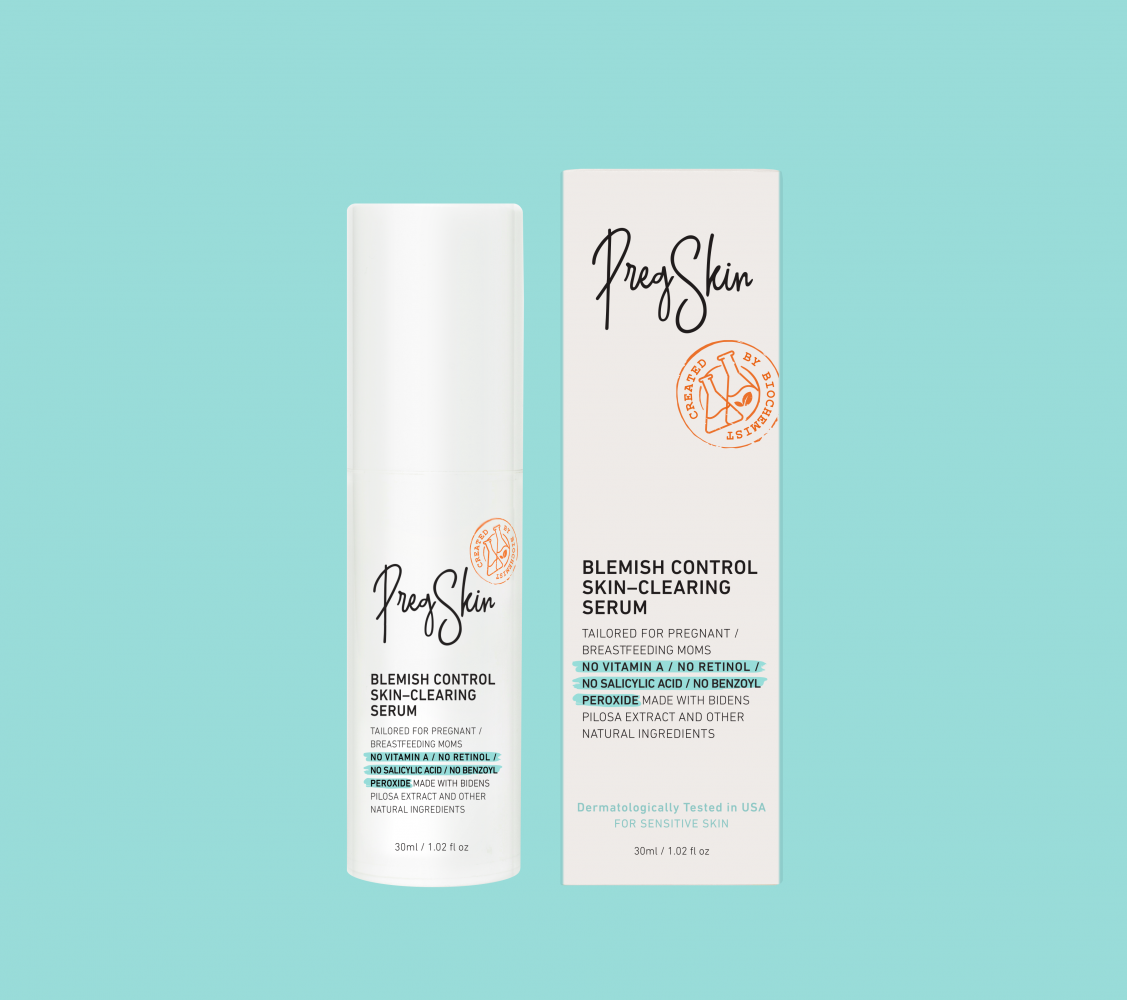 Lightweight facial serum and multitasking gel-cream for moms.