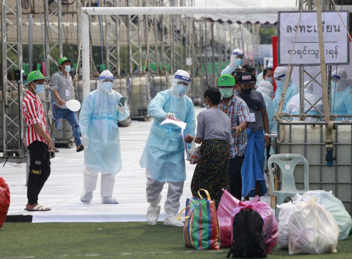 Myanmar workers help in virus fight - Vimarsana News