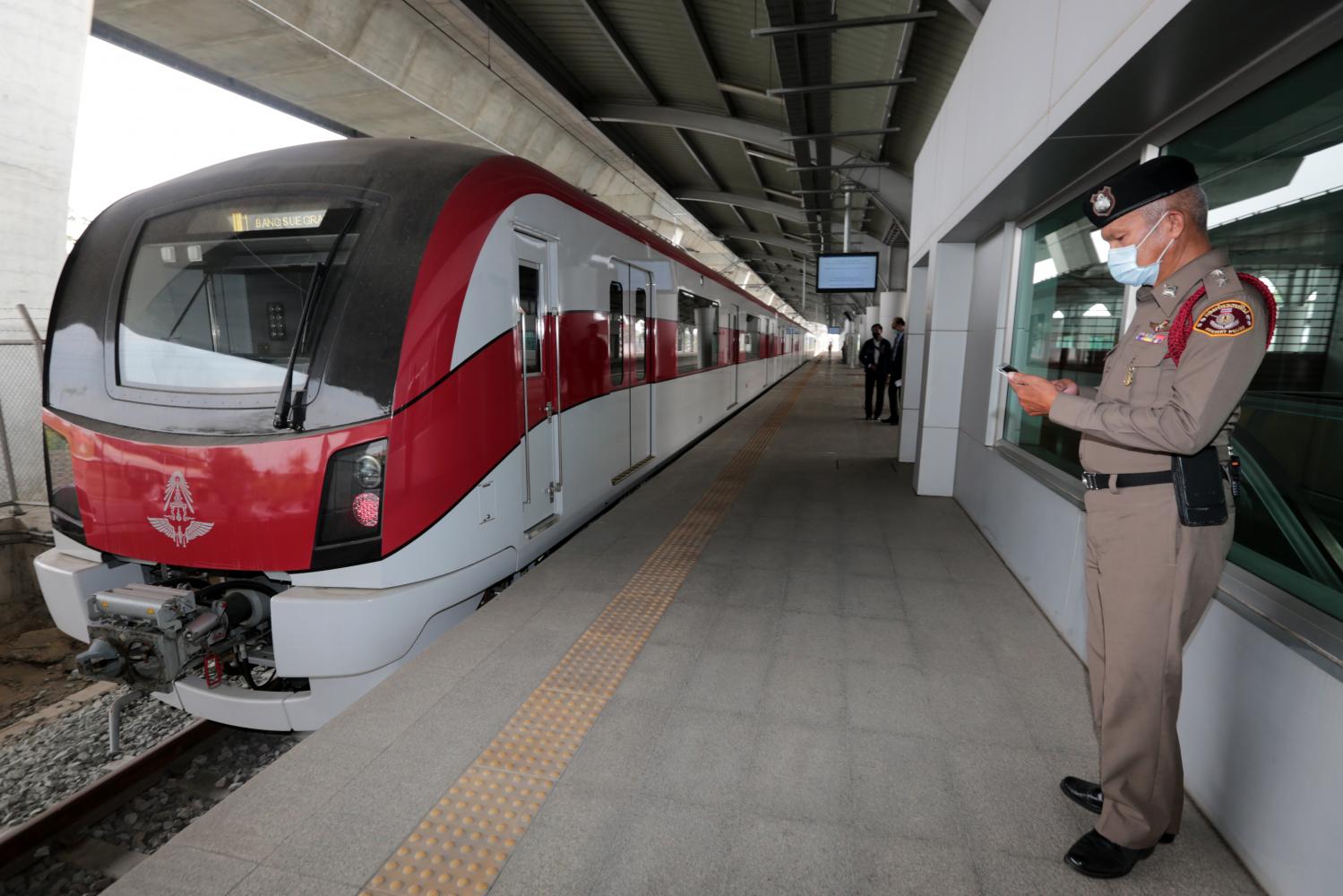 Red Line test run next month