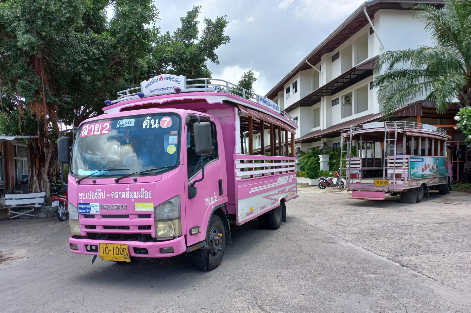 Phuket's pink buses make way for EV