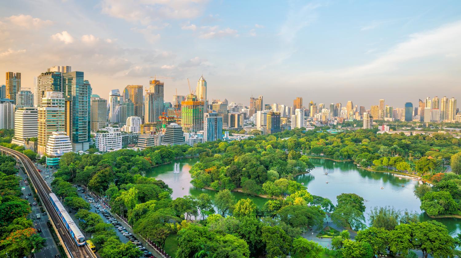 The surprising answer to why Bangkok glows green when viewed from