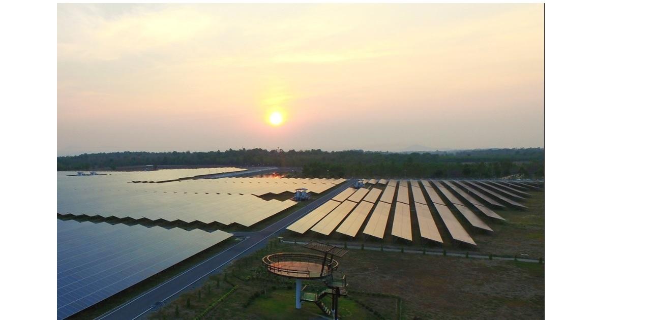 A 16MW solar farm operated by BCPG in Ayutthaya's Bang Pahan district. The company is expanding its solar power investments in Taiwan.